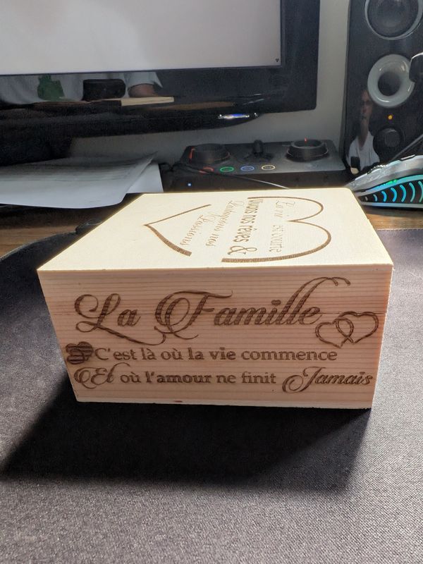 Boîtes à bijoux en bois vintage avec couvercles à charnières