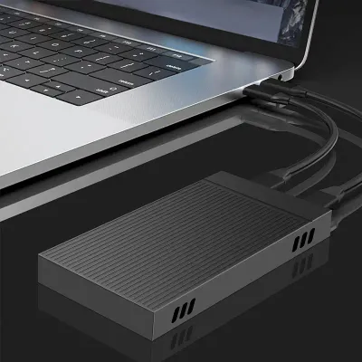 Une station de dockage pour disque dur à double emplacement compatible