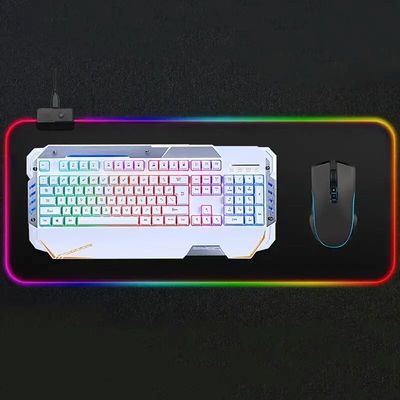 RGB Gaming Mouse Pad Grande Taille Coloré Lumineux pour PC Ordinateur Bureau