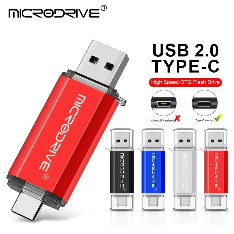 Clé USB OTG haute vitesse de 128 Go, capacité réelle, type C, clé USB 128 Go