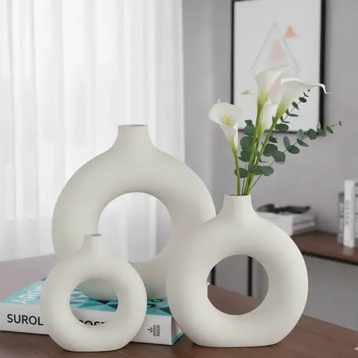 Ensemble de cerceaux minimalistes pour vases – Élégance et stabilité