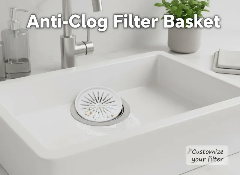 Panier de filtre anti‑bouchon pour évier – Impression 3D