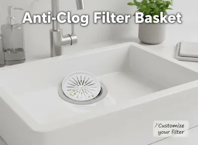 Panier de filtre anti‑bouchon pour évier – Impression 3D