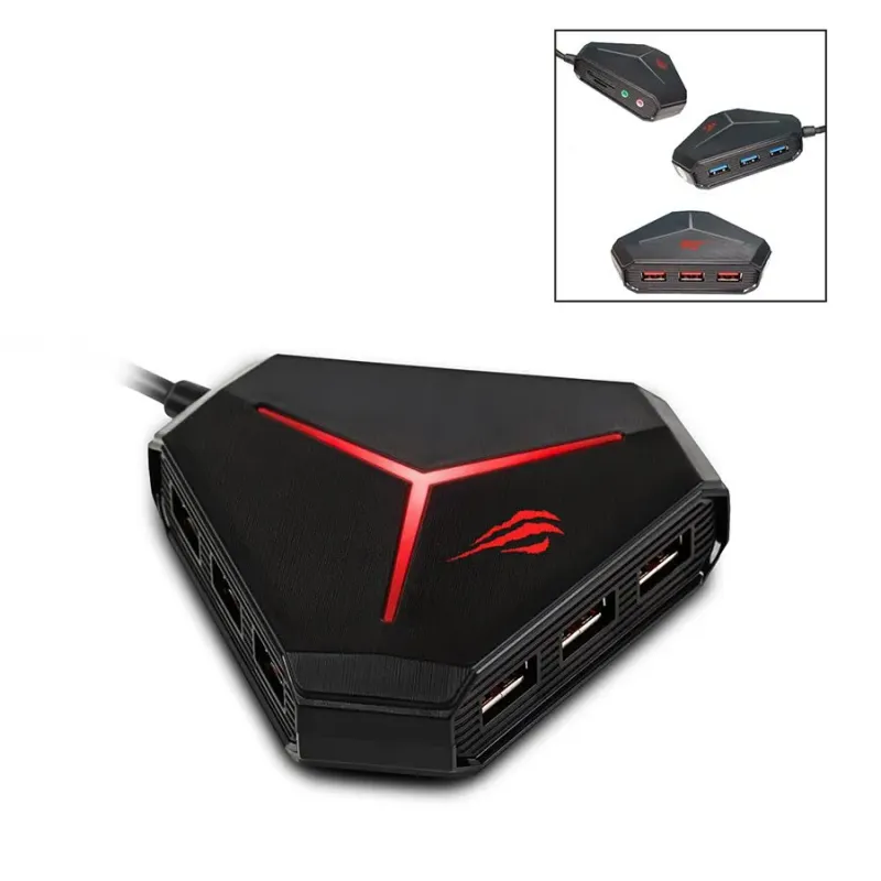 Concentrateur multi-interface à 9 ports