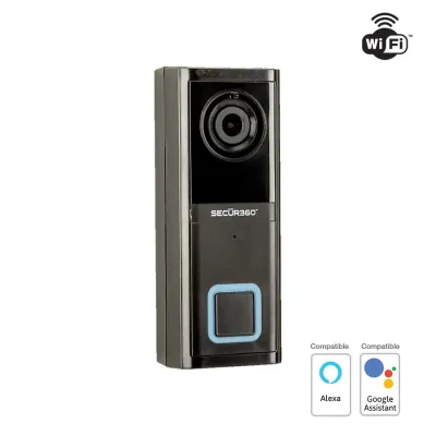Sonnette Wi-Fi intelligente filaire HEATH ZENITH avec caméra HD - Noir