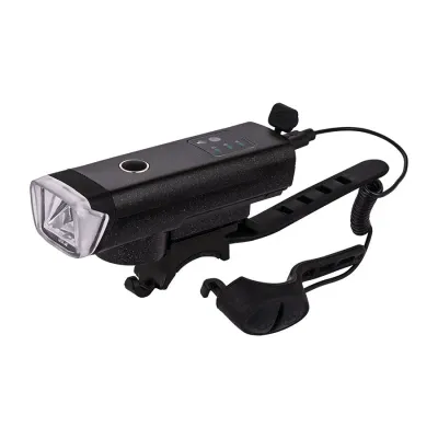 Phare de vélo rechargeable avec klaxon intégré