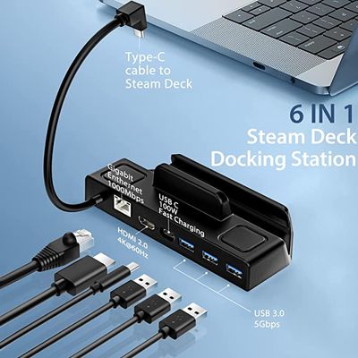 Station d'accueil compatible avec Steam Deck