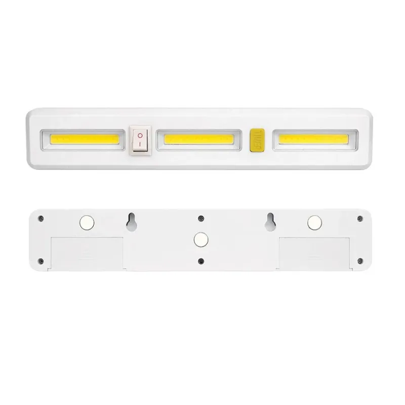 Barre lumineuse DEL COB magnétique avec bouton marche/arrê
