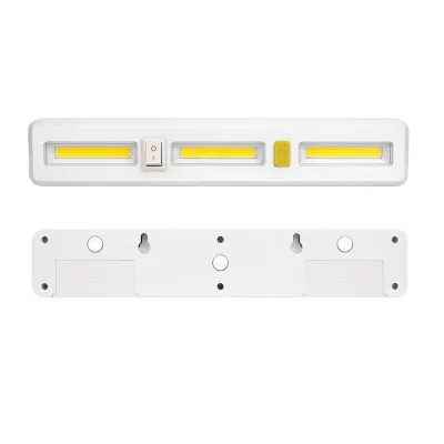 Barre lumineuse DEL COB magnétique avec bouton marche/arrê