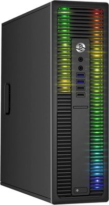 HP ProDesk Ordinateur de bureau avec lumières RVB