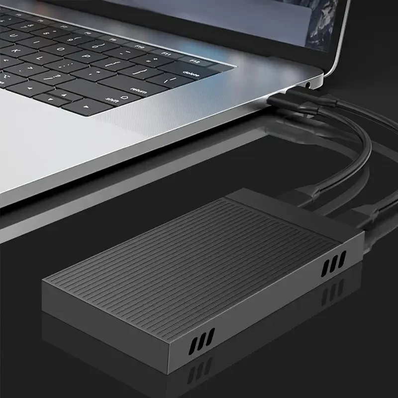 Une station de dockage pour disque dur à double emplacement compatible