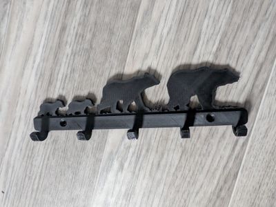 Porte-clés de la famille Ours
