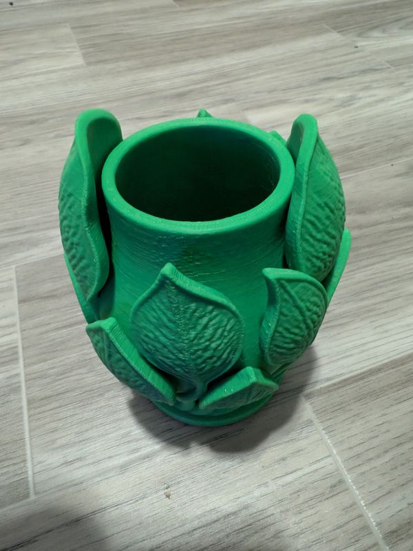 Organiseur d'art en forme de feuille