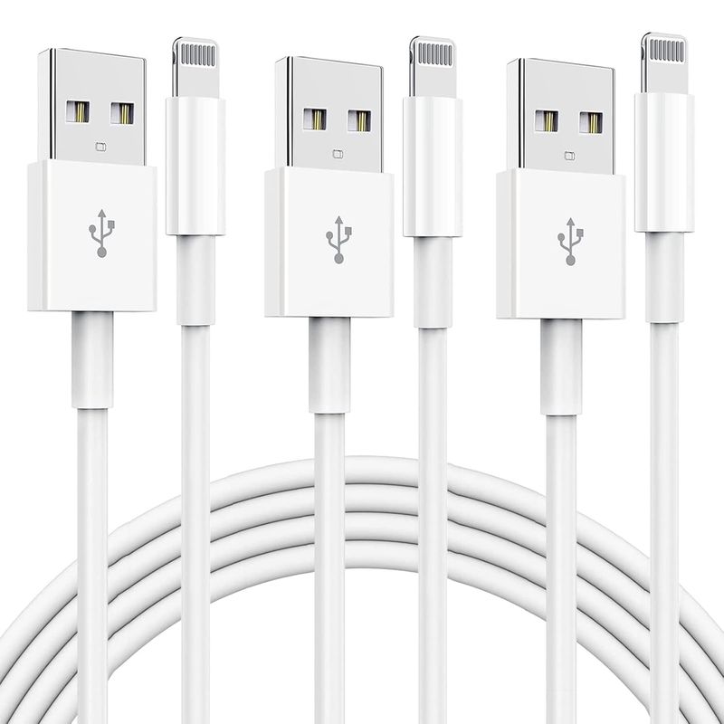 Câble de charge rapide pour iPhone 13 13 Pro 12 Pro 11 SE Max XS XR X, iPad Mini Air, iPod, AirPod