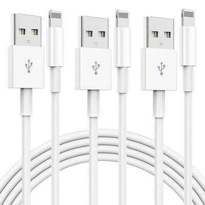Câble de charge rapide pour iPhone 13 13 Pro 12 Pro 11 SE Max XS XR X, iPad Mini Air, iPod, AirPod