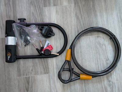 Via Velo Antivol en U avec câble – Antivol en U robuste pour vélo