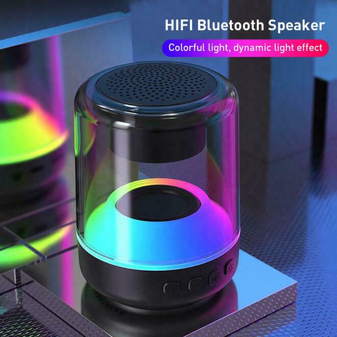 Haut-parleur de lumière dynamique coloré sans fil Bluetooth TWS RVB