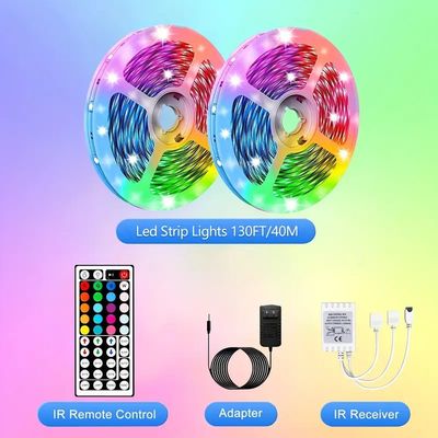 Bandes lumineuses LED de 33FT100FT130FT200FT pour chambre à coucher