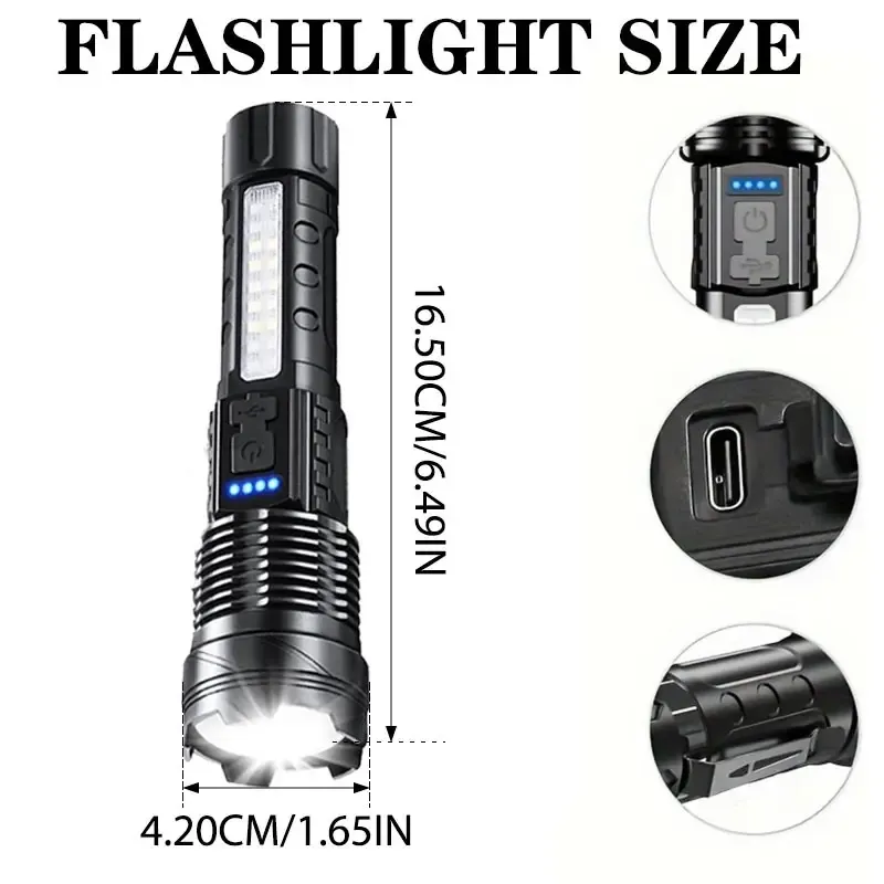 Lampes de poche MACROCOSM USB Rechargeable et multifonctionnelles