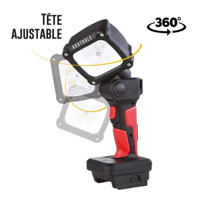 Lampe de travail DEL portative à batterie 18-21 V ADDTOOLS