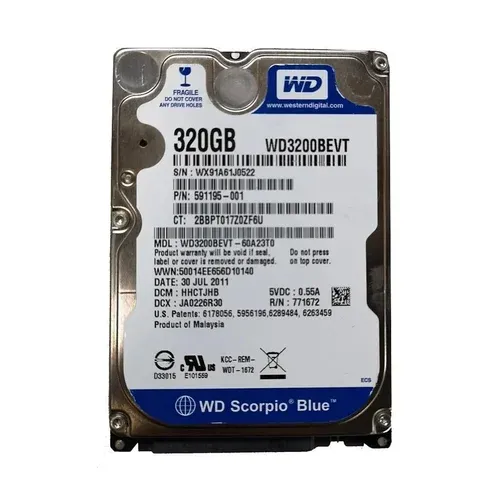WD Scorpio WD3200BEVT - disque dur - 320 Go - SATA-300