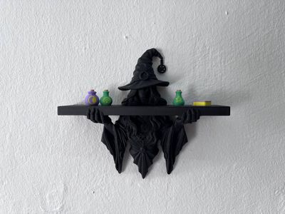 Étagère Sorcière - Luminaire mural décoratif enchanteur