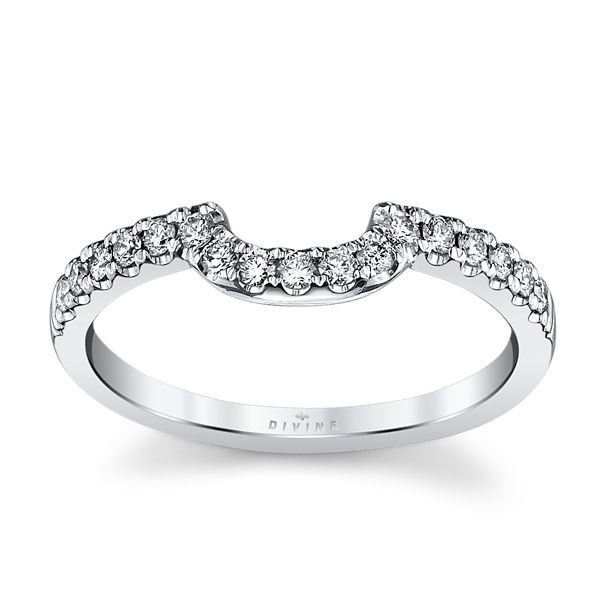 14K White Gold Diamond Wedding Ring 1/4 ct tw