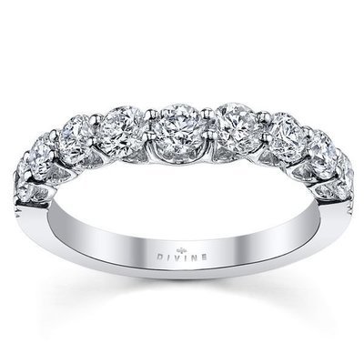 18K White Gold Diamond Wedding Ring 1 ct tw