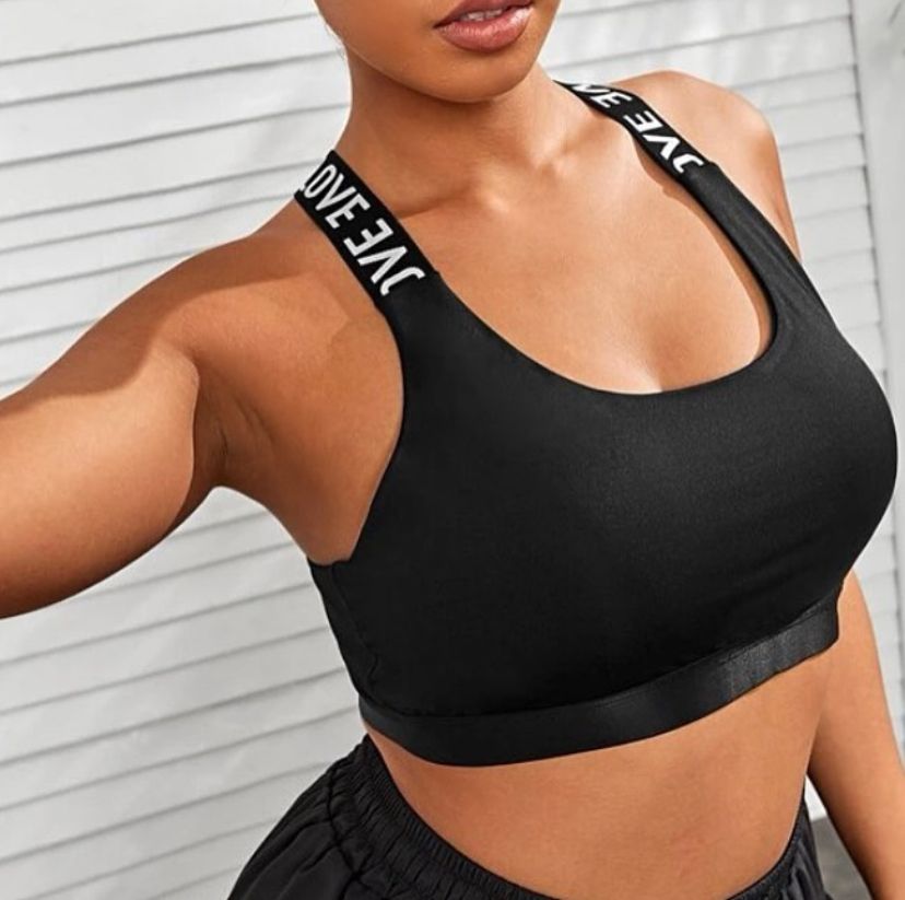 Plus Criss Cross Love Sports Bra