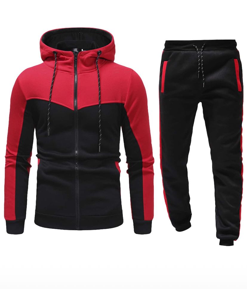 Red &amp; Black Sweatsuit