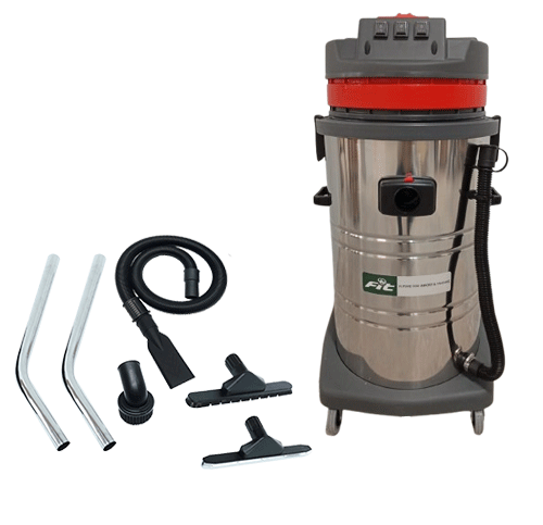 مكنسة صناعية 80 لتر  / 3 موتور نحاس مرحلتين / 3000 وات/حلة استنليس ستيل C- 3 B