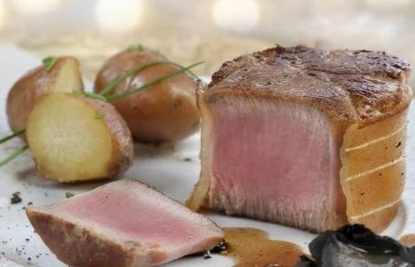 Pavé de veau aux girolles