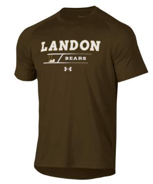 Under Armour Landon Adult Brown Tech Tee