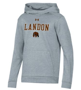 Under Armour Youth Fleece Hood Grey Heather