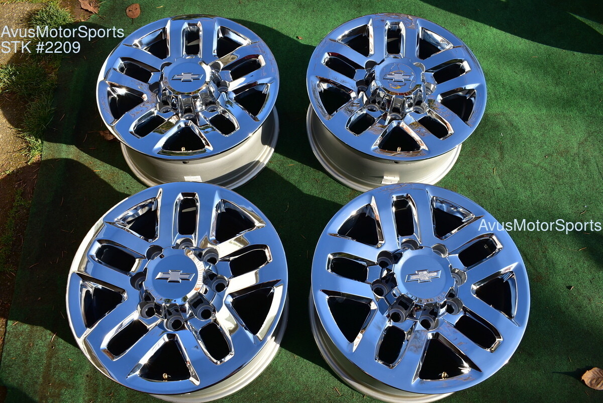 18" Chevy Silverado 2500 3500 OEM WHEELS GMC Sierra chrome 2019 2020 LTZ