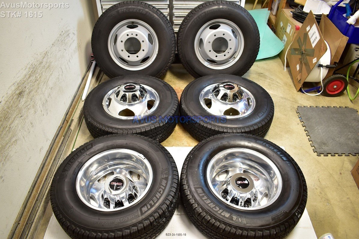 2017 GMC Sierra 3500 DRW 17" Factory Alloy Wheels, (2) steel wheels an...