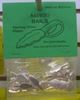 25 AANRAKU Medium Silver Plated Dichroic Jewelry Bails