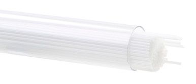 BULLSEYE GLASS 000013-0107-F-TUBE Opaque White Opal, 1mm Stringer