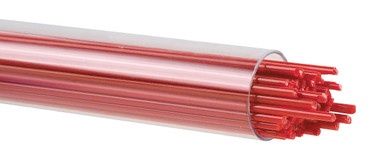 BULLSEYE GLASS 000024-0272-F-TUBE Tomato Red Opal, 2mm Stringer