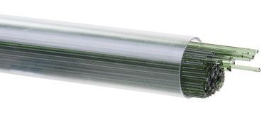 BULLSEYE GLASS 001141-0107-F-TUBE Olive Green Transparent, 1mm Stringer