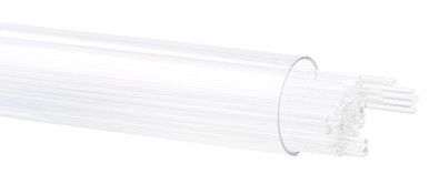 BULLSEYE GLASS 001101-0107-F-TUBE Clear, 1mm Stringer