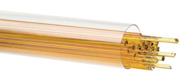BULLSEYE GLASS 001137-0272-F-TUBE Medium Amber Transparent, 2mm Stringer