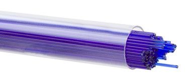 BULLSEYE GLASS 001114-0107-F-TUBE Deep Royal Blue Transparent, 1mm Stringer