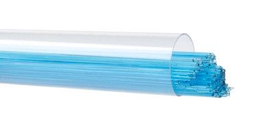 BULLSEYE GLASS 001116-0507-F-TUBE Turquoise Blue Transparent, 0.5mm Stringer
