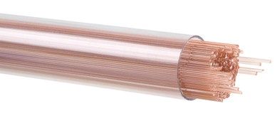BULLSEYE GLASS 001122-0107-F-TUBE Red Transparent, 1mm Stringer