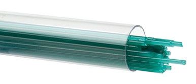 BULLSEYE GLASS 000144-0272-F-TUBE Teal Green  Opal, 2mm Stringer