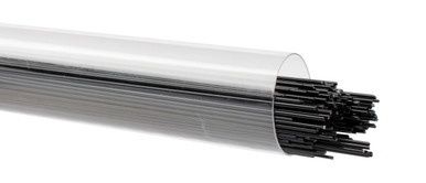 BULLSEYE GLASS 000101-0507-F-TUBE Stiff Black Opal, 0.5mm Stringer