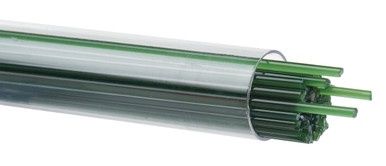 BULLSEYE GLASS 000141-0272-F-TUBE Dark Forest Green Opal, 2mm Stringer