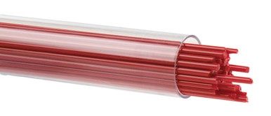 BULLSEYE GLASS 000124-0272-F-TUBE Red  Opal, 2mm Stringer