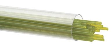 BULLSEYE GLASS 000217-0272-F-TUBE Green Gold Opal, 2mm Stringer